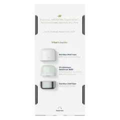 Dove Beauty 0% Aluminum Cucumber & Green Tea 48-Hour Refillable Deodorant Stick - 1 Stainless Steel Case + 1 Refill - 1.13oz/2pk