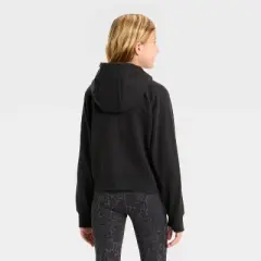Girls' Active Comfort Full-Zip Hooded Sweatshirt - All In Motion&trade;
