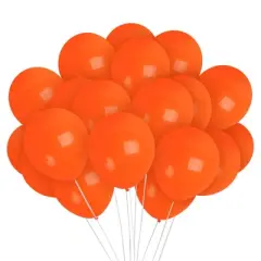 Treasures Gifted Orange Balloons - 12 Inch Latex Balloons - 72 Pack