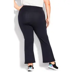Women's Plus Size Pima Bootleg Legging Navy - petite | AVE LEISURE