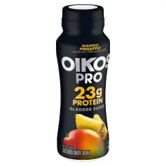 Oikos Pro Fat Free Mango Pineapple Cultured Dairy Drink - 23g Protein 7 fl oz