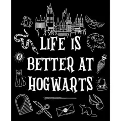 Women's Harry Potter Life is Better at Hogwarts Icons T-Shirt