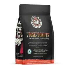 Bones Coffee Company From Dusk Till Donuts Ground Coffee Beans Jelly Donut Flavor 12 oz Medium Roast (Ground)