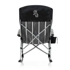 MLB Chicago White Sox Outdoor Rocking Camp Chair - Black