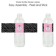 Big Dot of Happiness Omg, You're Getting Married - Engagement Party Water Bottle Sticker Labels - Set of 20