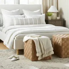 Lynwood Checkerboard Woven Cube - Threshold&trade; designed with Studio McGee