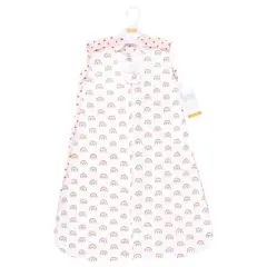 Hudson Baby Infant Girl Thermal Sleeveless Sleeping Bag 2pk, Creative Rainbows