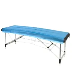 Stockroom Plus 25 Pack Disposable Massage Table Sheets, Spa Bed Cover for Tattoo Chair, Salon, Chiropractor, Blue, 31x7 In