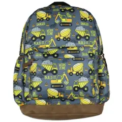Intimo Dump Trucks 16" Backpack Construction Vehicles Travel School Book Bag Multicolored