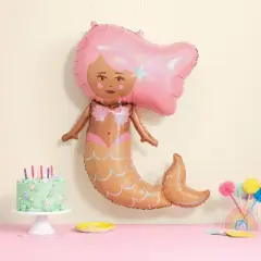 Mermaid Shaped Foil Balloon - Spritz&trade;