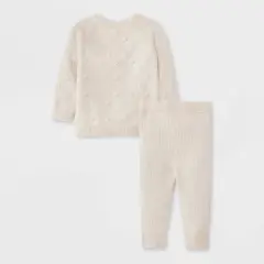 Baby Fluid Bobble Sweater Top & Bottom Set - Cat & Jack&trade; Cream