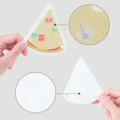 Unique Bargains Cute Pattern Non-Scratch Multifunctional Sponge Scrubber Set 3.9" x 3.3"