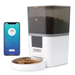 Geeni PetConnect Feeder 6L Smart Pet Feeder: Automated Feeding for Dogs & Cats, App Control