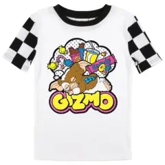Gremlins Gizmo Snacks Youth Black & White Checkered Sleep Set