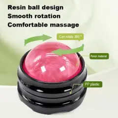 Evo Bytes Massage Roller Ball - Handheld Manual Body Massager -Pink