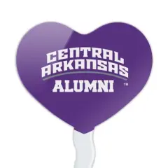 University of Central Arkansas Alumni Heart Love Cupcake Picks Toppers Decoration Set of 6