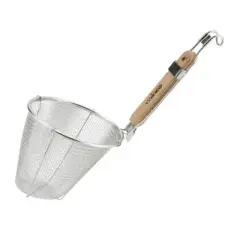 Winco Strainer with Single Mesh, Deep Bowl, Stainless Steel, 5.5"