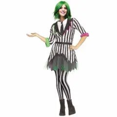 Fun World Women's Ghostly Gal Halloween Costume Dress