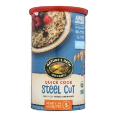 Nature's Path Organic Quick Cook Steel Cut Oats - Case of 6/24 oz