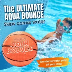 Activ Life Ultimate Larger 3" Size Skip Balls (Basketball) Beach Pool Toys for Kids Ages 8-12 Year Old Boys Girls Gifts Basket