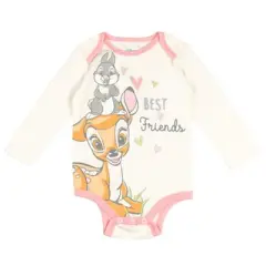 Disney Classics Princess Lion King Pumbaa Princess Ariel Timon Baby Girls 5 Pack Bodysuits Newborn to Infant