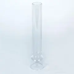W. T. Kirkman Clear Glass Lamp Chimney, Replacement Hurricane Globe Measures 2 1/8 Inch Diam Base x 10 Inch High for Oil or Kerosene Lanterns, Kosmos