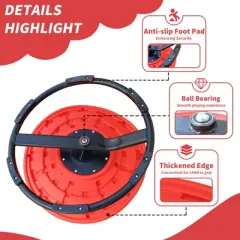 Yinvani Red Metal Sensory Swivel Chair For Autistic Children