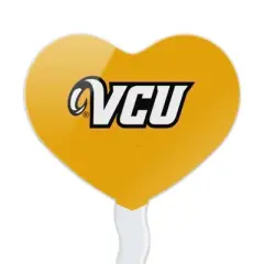 NCAA Virginia Commonwealth University Rams Logo Heart Love Cupcake Picks Toppers Decoration Set of 6