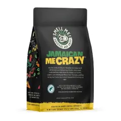 Bones Coffee Company Jamaican Me Crazy Whole Coffee Beans Vanilla Caramel and Coffee Liqueur Flavor 12 oz Medium Roast (Whole Bean)