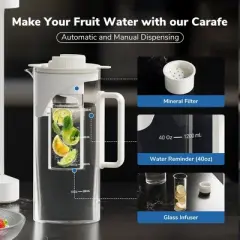 Ecoviva MATE3CT Replacement Water Filter Pitchers for Countertop RO System MATE3