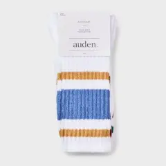 Women's Varsity Stripe Ribbed Cushioned 3pk Crew Socks - Auden&trade;