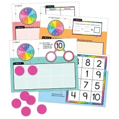 Carson Dellosa Education Edu-Clings Silicone Center, Ten Frames