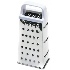 Chef Craft Pyramid Grater, Silver/White, Plastic/Stainless Steel 4-Sided - Case of 3