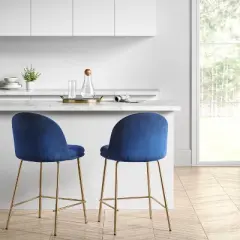 Nils Brass Base Counter Height Barstool - Project 62&trade;