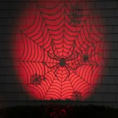 Northlight Spiderweb with Falling Spiders Halloween Outdoor Light Projector - 7"
