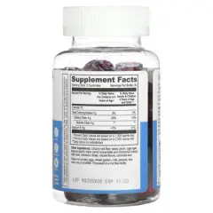 Lifeable Kids Prebiotic Fiber Gummies, Sugar Free, Natural Berry, 60 Gummies