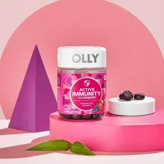 OLLY Active Immunity + Elderberry Support Gummies - Berry Brave - 45ct