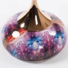 Okak Outdoor Side Table Mermaid Tail Patio Accent Indoor End Plant Metal Coffee Drink Cocktail Table for Yard Garden Living Room Corners