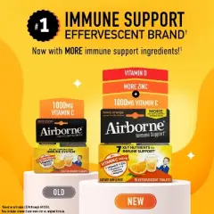 Airborne Immune Support Supplement Dissolving Tablets - Zesty Orange