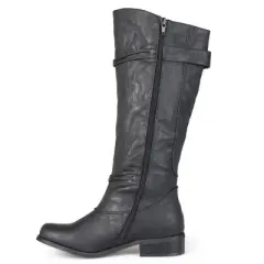 Journee Collection Womens Harley Stacked Heel Riding Boots
