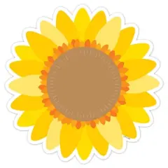 Creative Teaching Press&reg; Sunflower 6" Designer Cut-Outs, 36 Per Pack, 3 Packs
