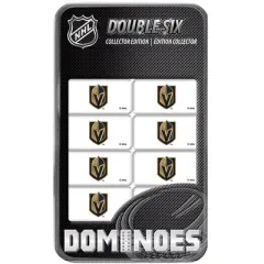 MasterPieces Officially Licensed NHL Las Vegas Golden Knights 28 Piece Dominoes Game for Adults