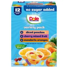 Dole Fruit Cups Variety Box - 12ct