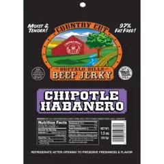 Buffalo Bills 1.5oz Chipotle Habanero Country Cut Beef Jerky - Ten 1.5oz Packs