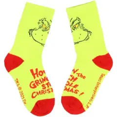 Dr. Seuss The Grinch Kids Socks 2 Pairs Athletic Crew Socks For Kids Multicoloured