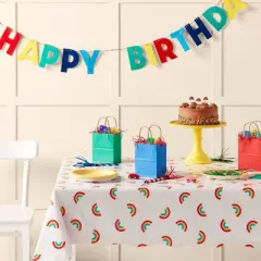 Rainbow Gradient Border Print Rectangular Table Cover - Spritz&trade;