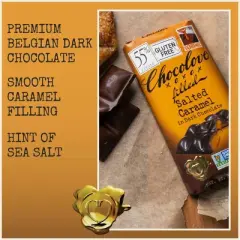 Chocolove Dark Chocolate Salted Caramel Filled Candy Bar - 3.2oz