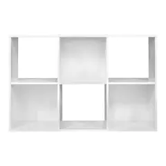 Closetmaid 899600 Decorative Home Stackable 6 Cube Cubeicals Organizer Storage in White with Hardware for Home, Office, Closet, or Toys