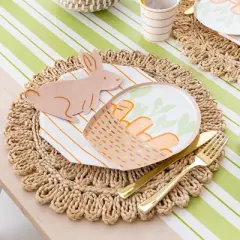 Daydream Society - Bunnies in the Garden Basket Plates - Pack of 8 Paper Plates