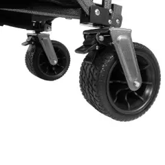 Collapsible Folding Wagon 300L,49" Extra Long Collapsible Wagon with Tailgate, All-Terrain 7"x 4" Big Wheels, 400LBS Foldable Foldable Beach Wagon
